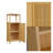 41-inch Multi-scene Use Large Capacity Single Door Locker with One Shelf - Natural Bamboo