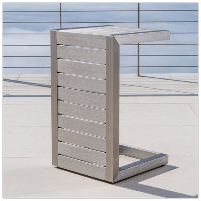 CAPE CORAL ALU C-SHAPED TABLE
