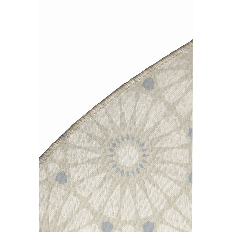 Tapis d'extérieur Sylvia, Rond 5 pi