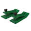 Protecteur de seau de tracteur, protecteur de bord de ski 2 pièces, protecteur de dérapage de gazon long de 12 po, largeur de 4,5 po, accessoire de seau en acier robuste pour l'enlèvement des feuilles de neige, épandage de gravier, vert