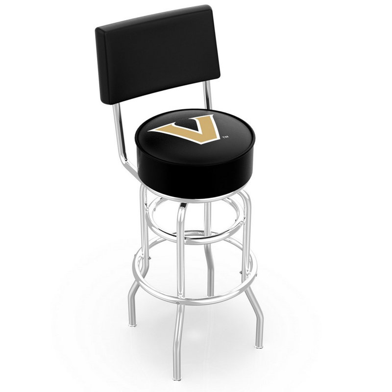 NCAA 30" Swivel Bar Stool, Vanderbilt University