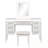 Makeup Vanity Desk with Light Mirror, 7 Drawers and Cushioned Stool-1792721511