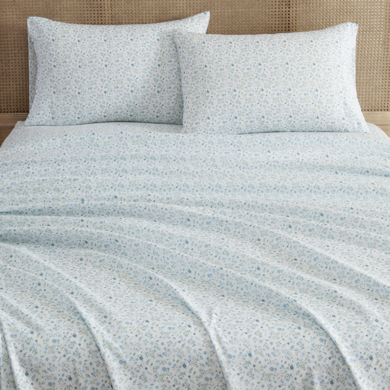 Ensemble de draps Martha Stewart, Yvette Blue, Queen
