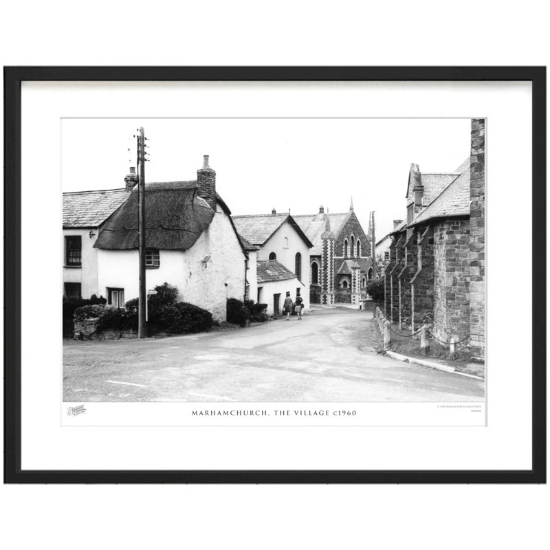 Marhamchurch, The Village C1960 - Single Picture Frame Print, 28cm H x 36cm W x 2.3cm D
