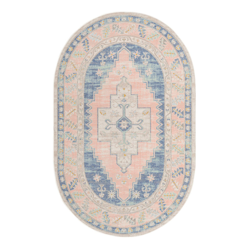 Shauntrelle Oriental Indoor Rug, Oval 5' x 8'