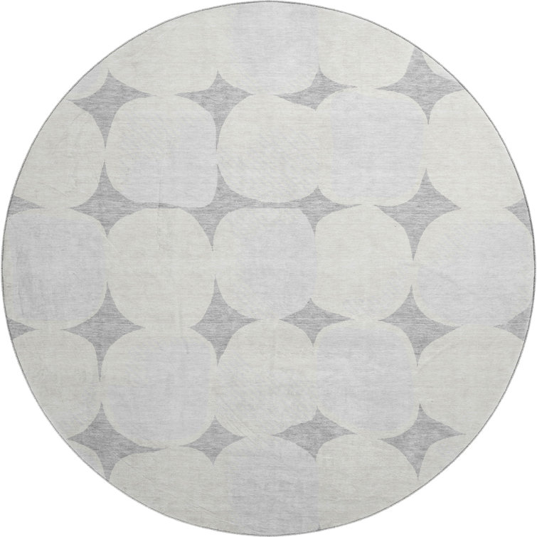 Premium Machine Washable Prisco Gray Rug