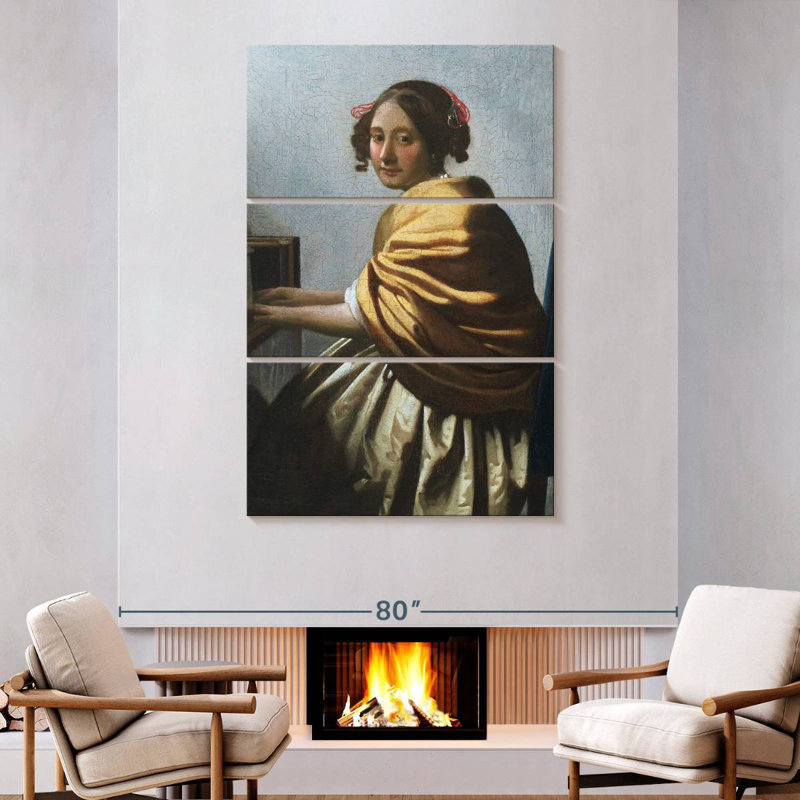 Leisha, une jeune femme assise aux Vierges 1670-1672, H 74 po x l 48 po