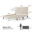 Lit plateforme tapissier Biral-98833436