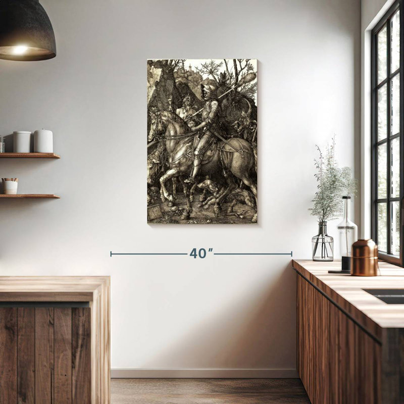 Mehar Knight Death And The Devil, 36" H x 24" W