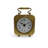 Roman Numeral Metal Mechanical Tabletop Clock in Gold
