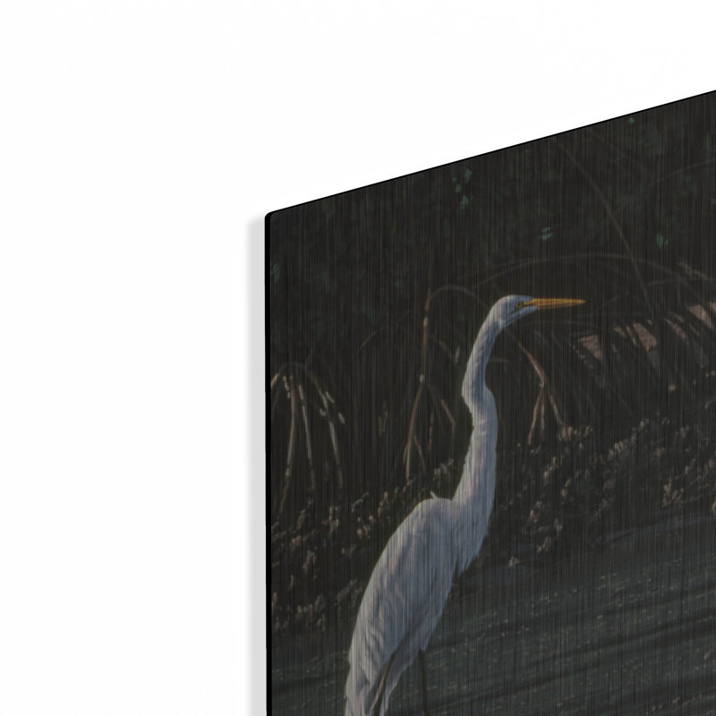 "Grande aigrette" par Ron Parker, H 24 po x l 16 po