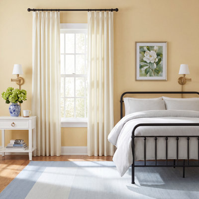 Myers Cotton Matelasse Blackout Pleated Curtain