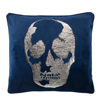 Rayen Metallic Applique Reversible Throw Pillow