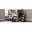 Lits peu encombrants avec rangement, lit simple en bois massif, maison familiale moderne