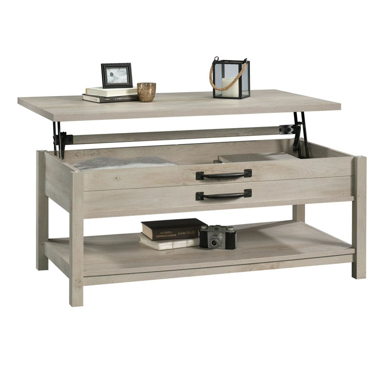 Tevarus Coffee Table, Rustic White