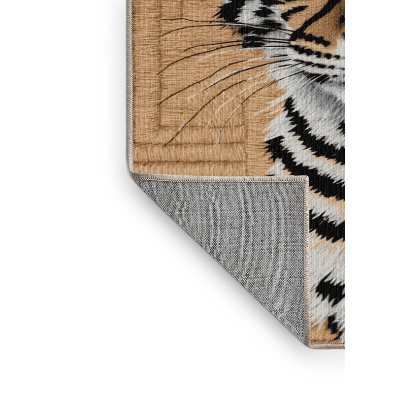  Tapis lavable de la faune sauvage d'Afrique, Carré 6 pi