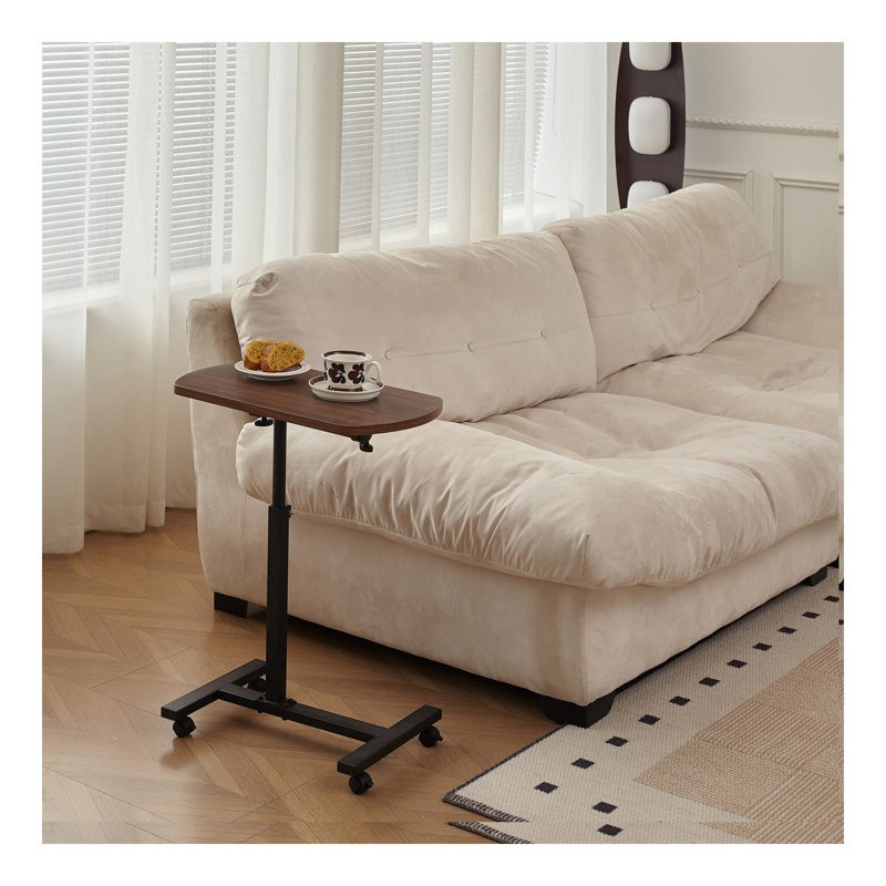 Table à hauteur réglable en forme de C, support pour ordinateur portable