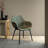 Haglund Leather Dining Chair with Powder-Coated Iron Legs Accent Side Chair Foam Padded Seat Versatile Kitchen Chair for Modern Home and Kitchen-123386569-68459896