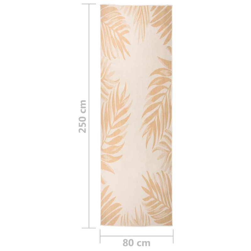 Hordville Floral Hand Woven Indoor / Outdoor Area Rug, Rectangle 80 x 250cm