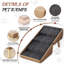 Escalier pour animaux en bois pliable et antidérapant pour petits chiens, repose-pieds 2 en 1 et marchepieds pour canapé et lit