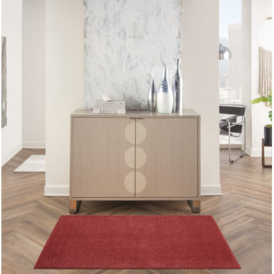 Tapis traditionnel rouge Yolonda