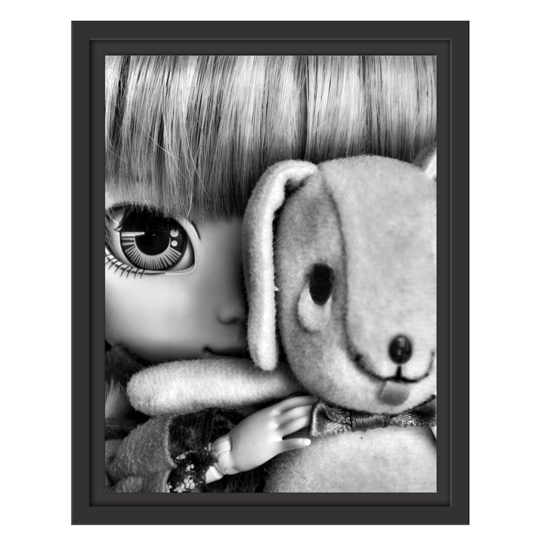 Gerahmtes Wandbild Rotkäppchen-Pullip