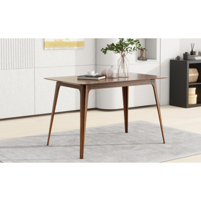 Dining Table Solid Wood Legs, Walnut