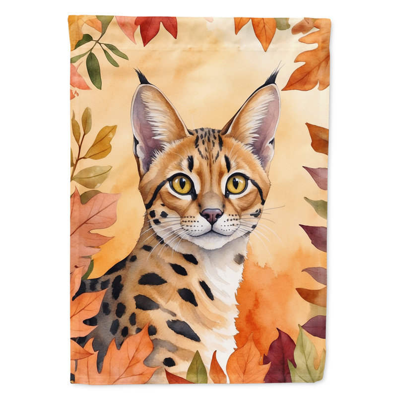 Chat en feuilles d'automne, Serengeti
