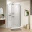 Cabine de douche d'angle sans cadre 91,4 cm x 91,4 cm x 182,9 cm, cabine de douche néo-angle avec verre trempé transparent de 6 mm, porte de douche pivotante avec pellicule anti-explosion et revêtement nanochrome-98671808