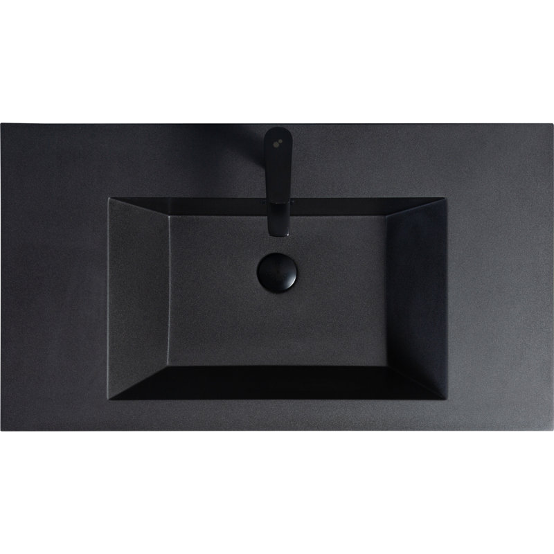 Rangement de salle de bain Saîten, H 22,52 po x l 35,45 po x P 19,71 po