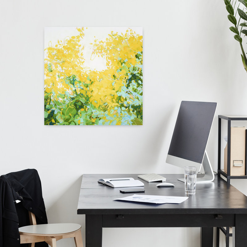 Wonderment, art abstrait contemporain, H 18 po x l 18 po