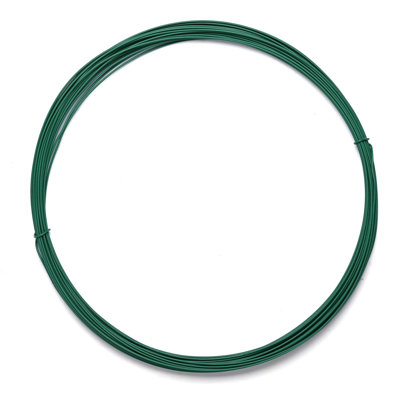 Yescom 12 Gauge Plastic Coated Craft Wire 100 Ft Garden Twist Tie Green Halloween Decor