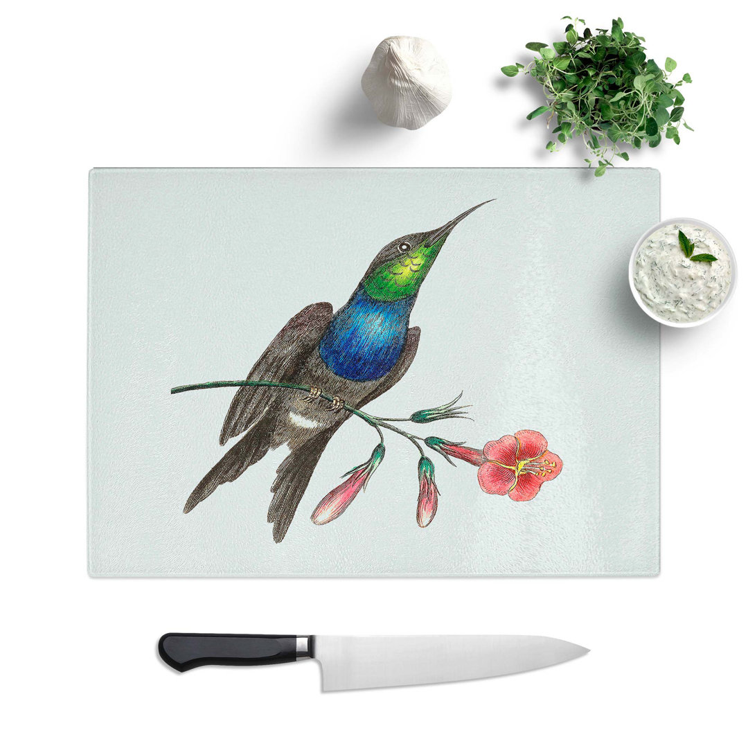 Glass Furcated Hummingbird by George Shaw Chopping Board