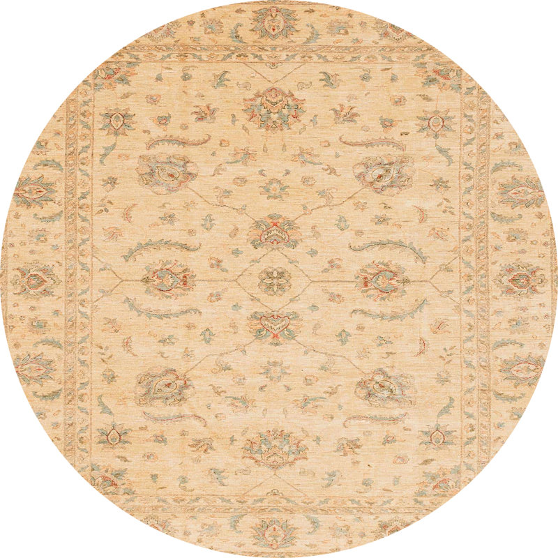 Abstract Indoor Rug, Round 6'