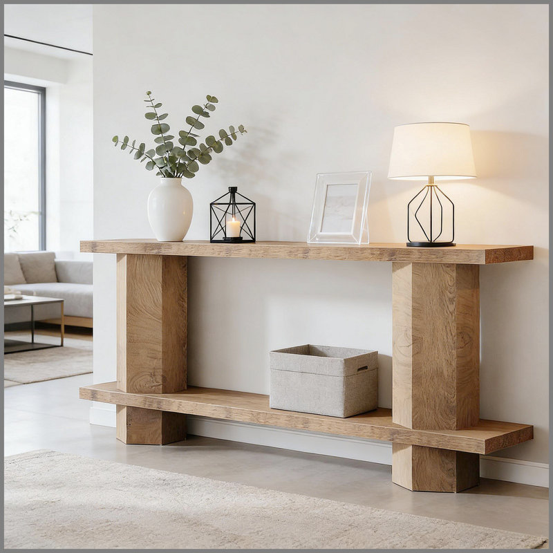 2-Tier Bedside Table,Sofa Table,Console Table,Hallway Table