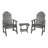 Anette Outdoor Adirondack Chair With Table-476427926