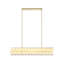 Lustre 60 lumières en cristal moderne avec abat-jour en verre nervuré transparent-2012164021-2012163979-2011618238