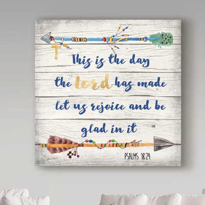 Deagen «Rustic Bible Verse 1», art textuel sur toile tendue