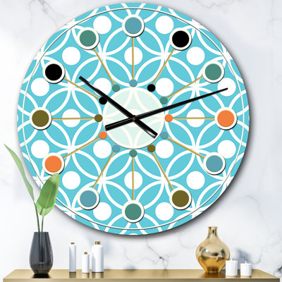 Horloge murale rétro Mid-Century