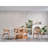 Modern Dining Table & Chairs Set (6 Pieces), White & Natural, 66.9 x 29.5 x 35.4 inches | 100% Beech Wood & MDF Top | 4 Chairs (17.7 x 31.9 x 18.1 inches) + 1 Chair (21.3 x 31.1 x 19.3 inches) | Stylish & Durable for Contemporary Homes