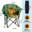 Fauteuil de camping chauffé surdimensionné, 3 réglages de chaleur et massage-1688022121