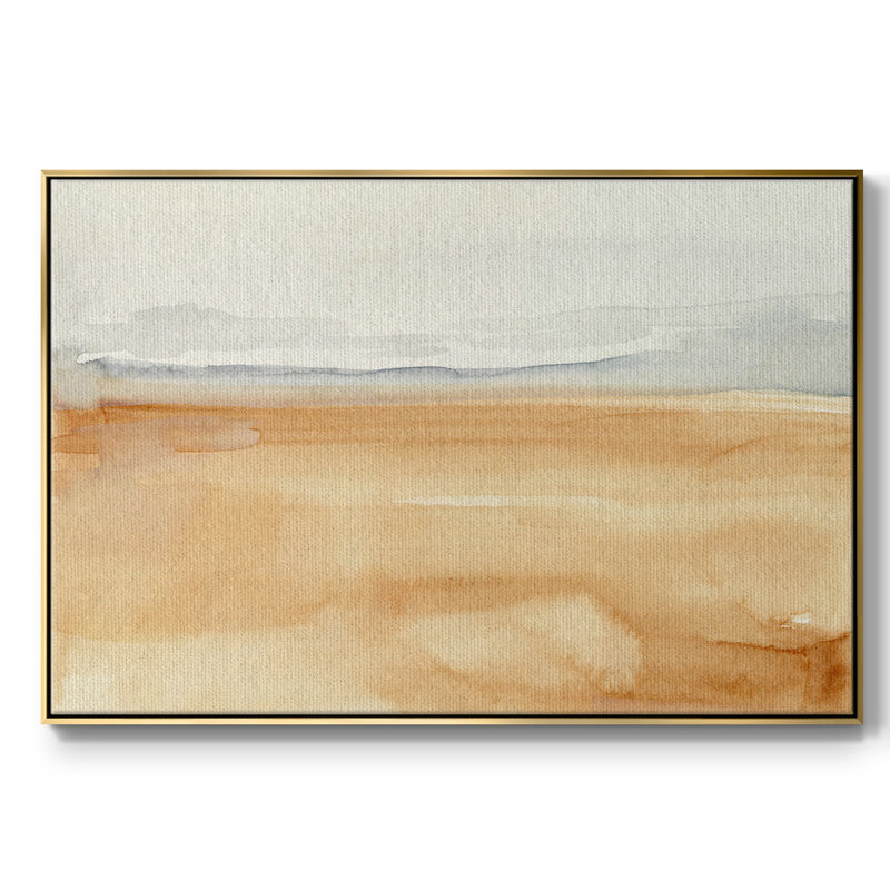 Ash Blue Horizon I, reproduction d'art sur toile, H 27 po x l 41 po x P 2 po, Or