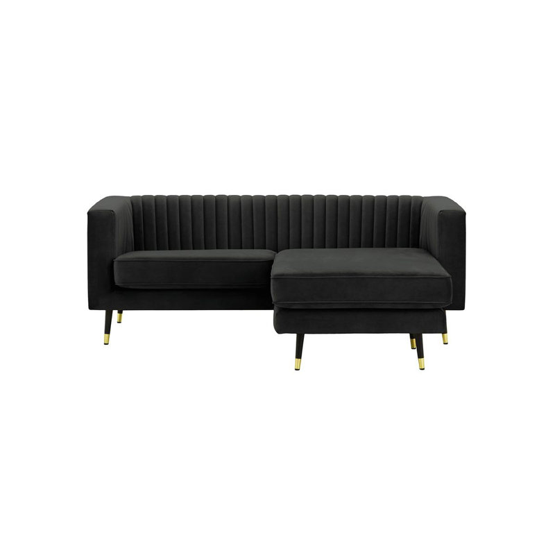 Monaville Universal Corner Sofa, Black