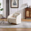 Fauteuil d'appoint pivotant en tissu Modern Teddy-121098431