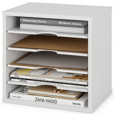 Logan Stackable 5-Tier Paper, Mail and File Organizer