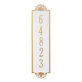 Shell Personalized Vertical Estate 5-Line Wall Address Plaque