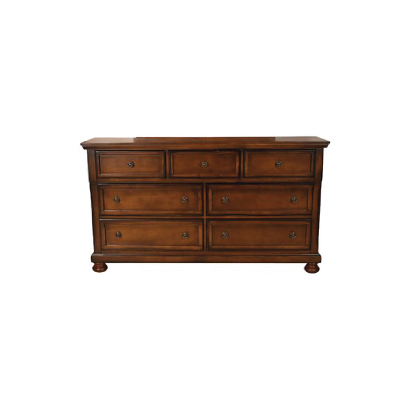Eedie 39'' H 7-Drawer Wood Double Dresser