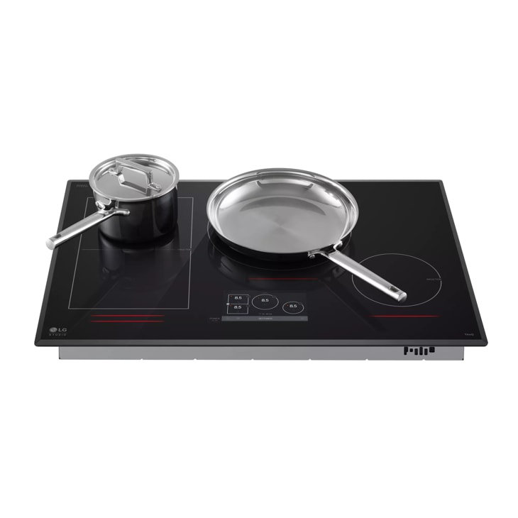LG STUDIO 30” Induction Cooktop With 4 Burners And Flexible Cooking Zone