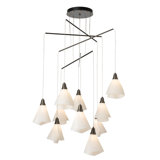 Luminaire suspendu mobile 10 lumières Mobius - hauteur totale standard