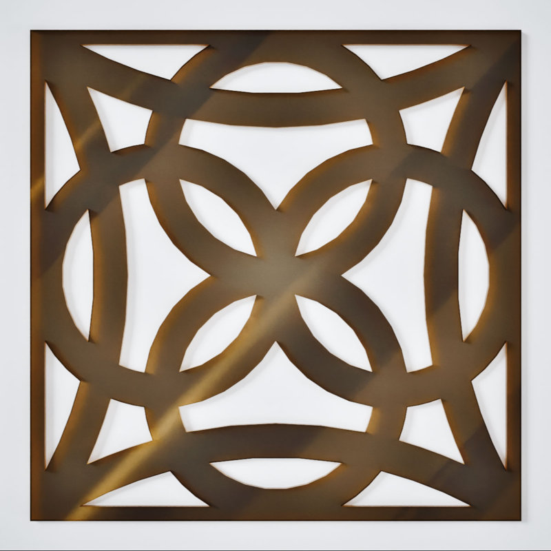 Miroir bronze Baytown, 15.38" H x 15.375" W x 0.125" D, Miroir de bronze